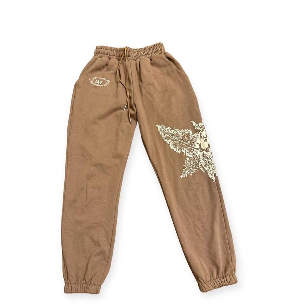 Mea Culpa Dead Moth Exclusive Brown Graphic Design Print SweatPants DEADSTOCK